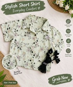 Stylish Floral Print Short Shirt