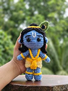 handmade Crochet Krishna amigurumi