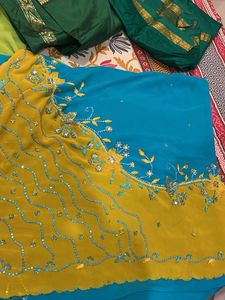 Designer Embroidered Saree