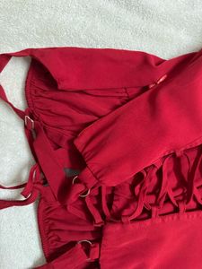 Stunning Red Bustier Mini Dress/Top