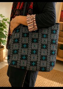 Midnight Tribal Tote