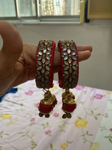 Red & Gold Bangle Set