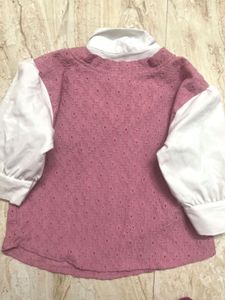 Chic Pink Knit Vest
