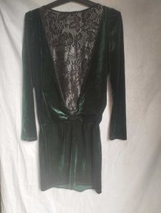 Velvet Green Dress