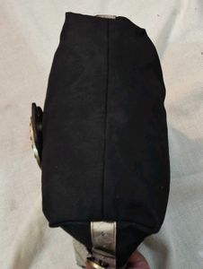 Stylish Black &amp; Silver Hobo Bag