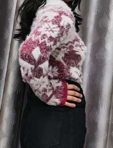 Cozy Snowflake Fuzzy Sweater