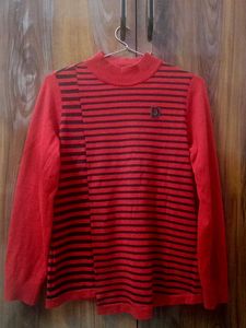Grunge Red striped sweater