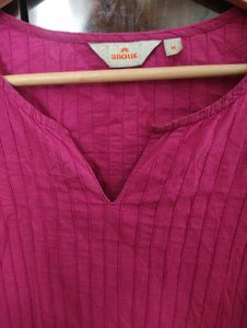 Vibrant Pink Cotton Kurta