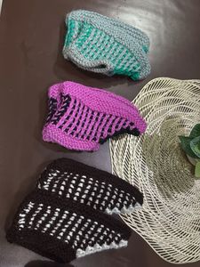 Handmade Knitted Socks - Set of 4