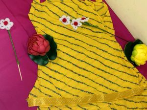 Vibrant Yellow Ethnic Gown