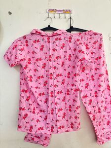 Cute Pink Floral Pajama Set