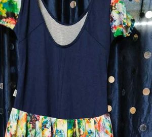 Women's Blue Floral Swimsuit