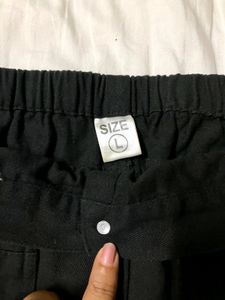 Black Denim Skirt