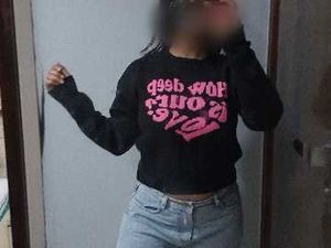 Cute Graphic Print Sweater