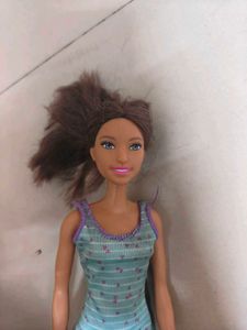 Doll with Striped Dress