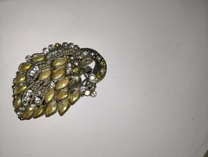 Peacock Design Brooch