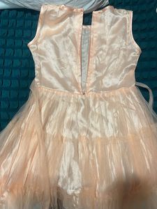 Elegant Peach Party Dress