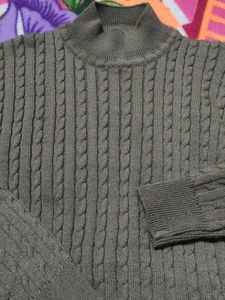 Cable Knit Turtleneck Sweater