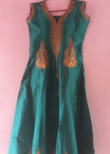 Green Party Wear Gown