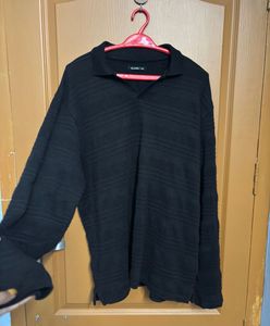 black sweater