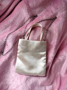 MANGO Beige Structured Sling Bag