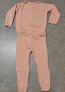 Miarcus Cute Peach Knit Sweater &amp; Pants Set