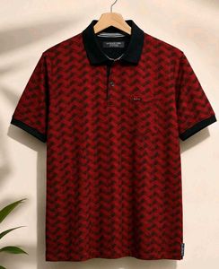 XXL Stylish Red &amp; Black Polo Shirt