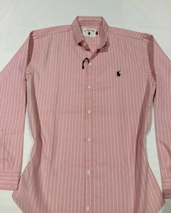 Pink Striped Button-Down Shirt