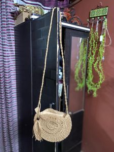 Boho Chic Crochet Shoulder Bag