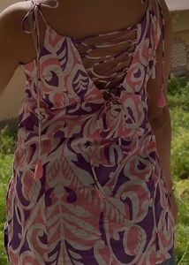Boho Floral Print Tie-Up Kurti
