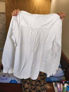 White Embroidered Shirt for women