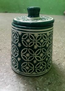 Decorative Ceramic Jar with Lid