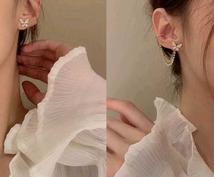 Butterfly Pearl Drop Earrings