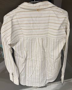 Chic Striped Sequin Embellished Shirt