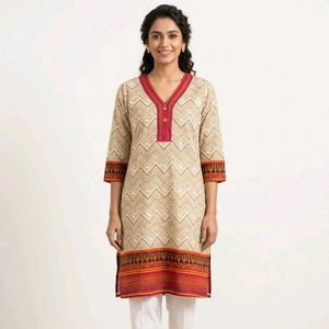 Boho Chevron Print Kurta