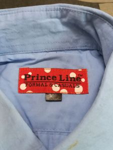 LIGHT BLUE FULL SLEEVE L SIZE SHIRT GENTLY USED.