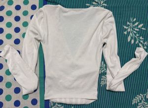 Trendy Corset Style Long Sleeve Top