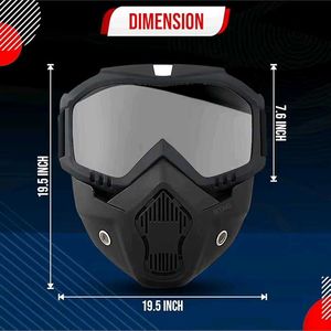 Protective Motorcycle Goggles and Mask Set