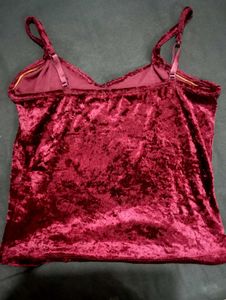 Velvet Camisole Top