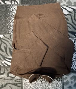 Brown Checked Polo Sweater