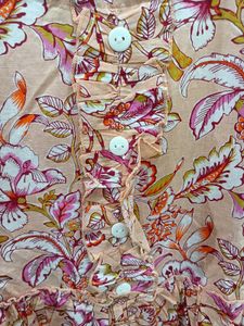 Floral Print Tiered Midi Dress