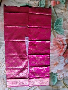 Vibrant Pink Silk Saree