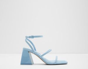 ALDO blue block heels