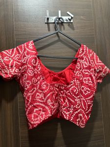 Bandhani Red Blouse for ladies ♥️