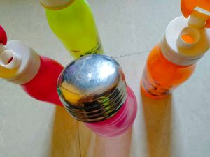 Set of 4 Colorful Water Bottles