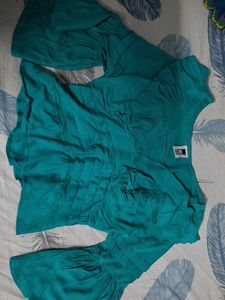 Teal Bell Sleeve Top size S- M
