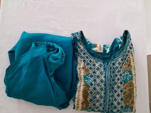 Multi Color Printed Kurta Set (Women's)