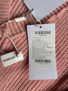 Pink Cardigan with Black Bow Accent