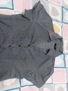 Fitted Button-Up Blouse