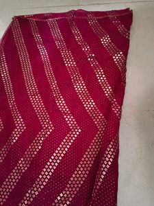 Maroon &amp; Gold Dupatta
